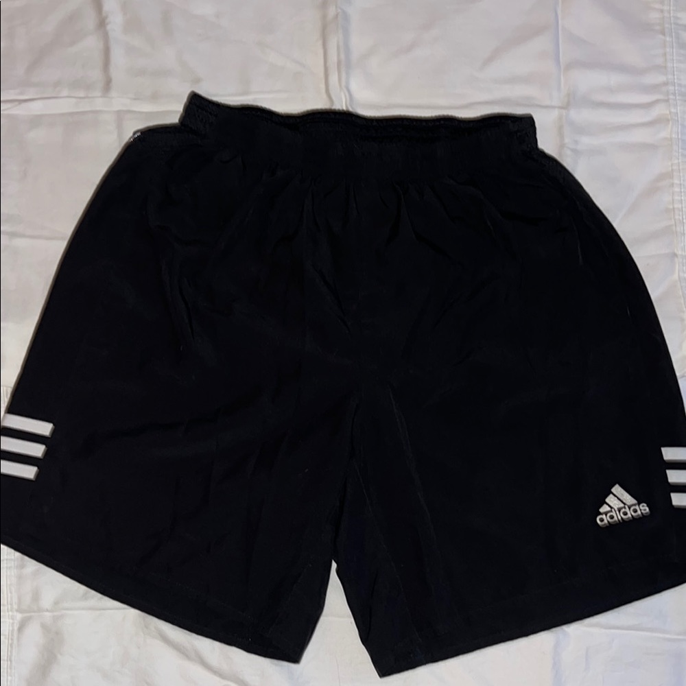 Adidas Black Athletic Shorts with Elastic Waistband